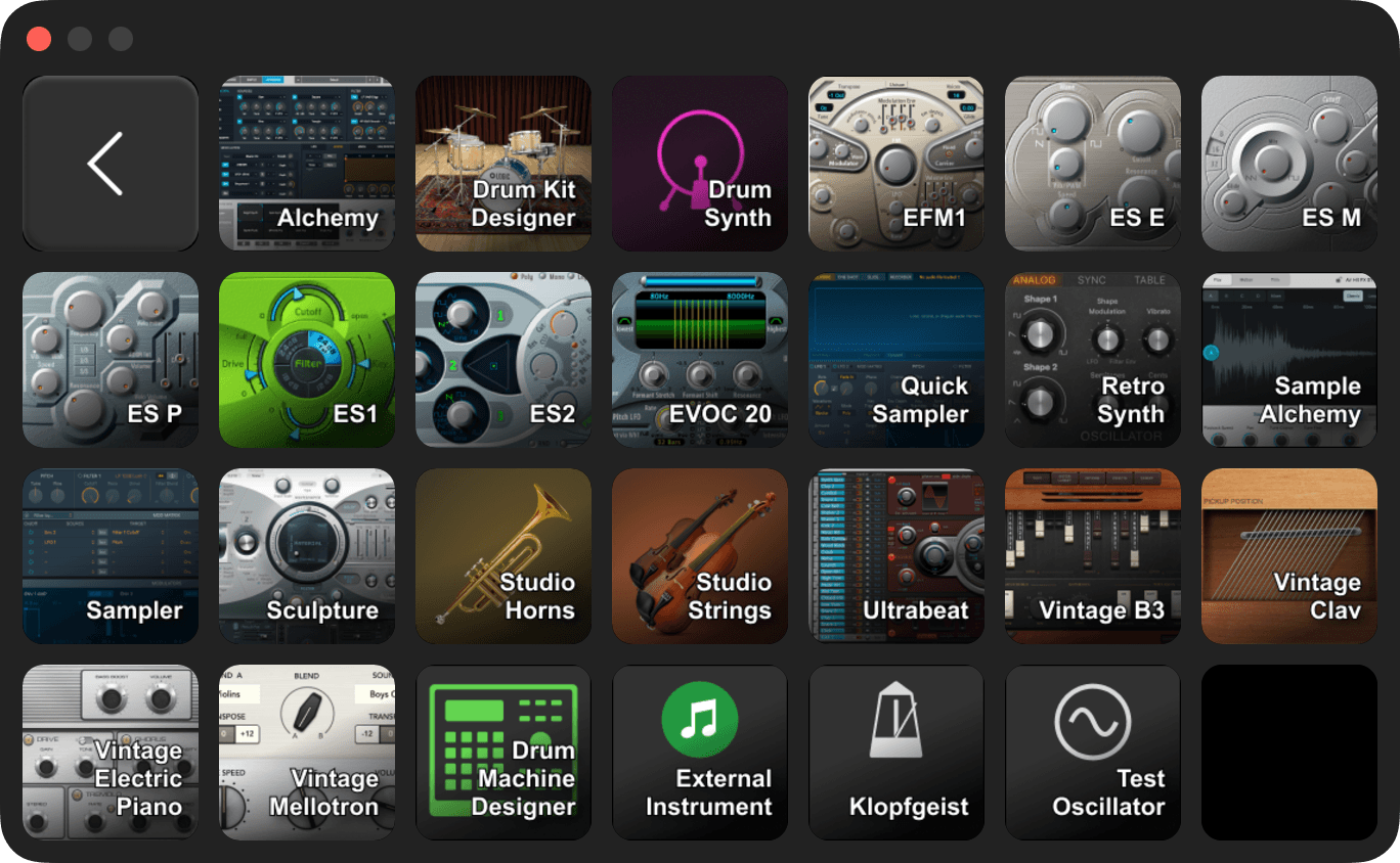 Logic Pro Instruments