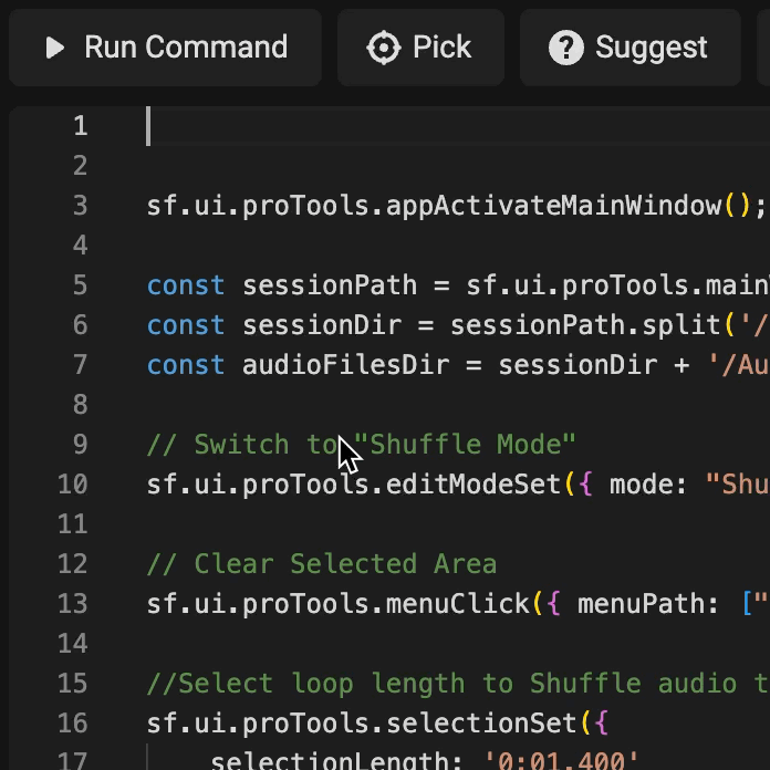 SFX for existing SoundFlow/Pro Tools scripts