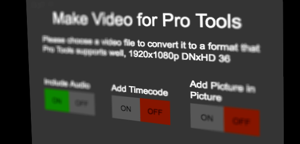 Video Converter for Pro Tools